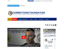 Tablet Screenshot of correctionsfoundation.org